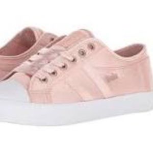 Gola Satin Sneaker in Pink, size 8